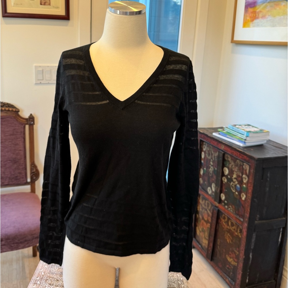 Cotton by Autumn Cashmere Shadow Stripe Sweater